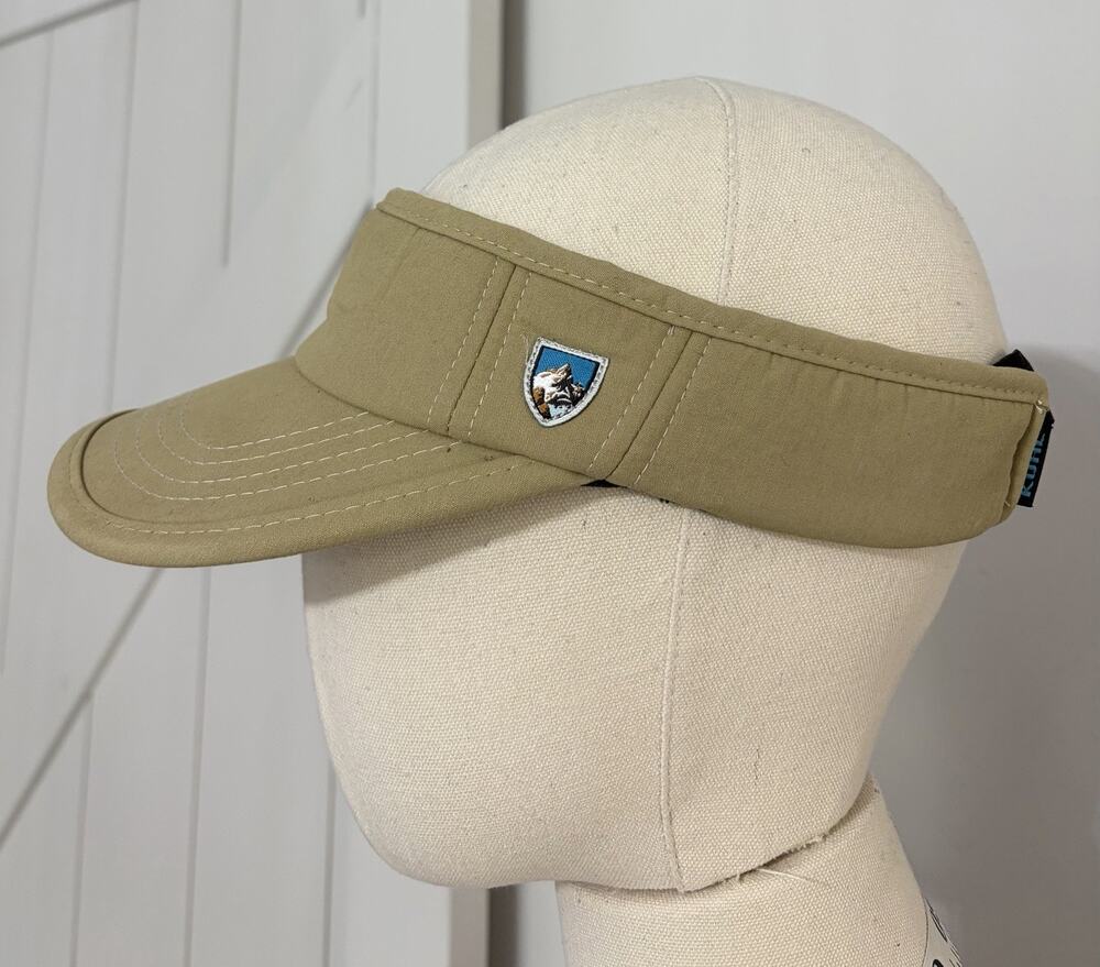 Kuhl Hat Visor Strap Back Men Women Tan Outdoor Hiking Casual Camping Gorp Hat